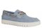 Vionic Uptown Boat Men's Slip On Loafer Comfort Shoe - Vintage Blue Haze - Angle main