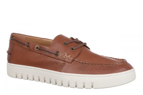 Vionic Uptown Boat Men's Slip On Loafer Comfort Shoe - Tan - Angle main