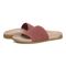 Vionic Evie Knit Women's Slide Arch Supportive Sandal - Withered Rose - pair left angle