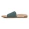 Vionic Evie Knit Women's Slide Arch Supportive Sandal - Bodega Blue - Left Side