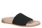 Vionic Evie Knit Women's Slide Arch Supportive Sandal - Black - Angle main