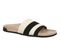 Vionic Evie Knit Women's Comfortable Supportive Slide Sandal - Black/ivory - Angle main