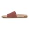 Vionic Evie Knit Women's Slide Arch Supportive Sandal - Withered Rose - Left Side