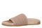 Vionic Evie Knit Women's Comfortable Supportive Slide Sandal - Rugby Tan/gold - Left angle