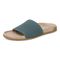 Vionic Evie Knit Women's Slide Arch Supportive Sandal - Bodega Blue - Left angle