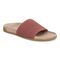 Vionic Evie Knit Women's Slide Arch Supportive Sandal - Withered Rose - Angle main