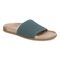 Vionic Evie Knit Women's Slide Arch Supportive Sandal - Bodega Blue - Angle main