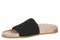 Vionic Evie Knit Women's Slide Arch Supportive Sandal - Black - Left angle
