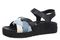 Vionic Rosa Women's Platform Slide Sandal - Navy Multi - Left angle