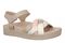 Vionic Rosa Women's Platform Slide Sandal - Cobblestone Multi - Angle main