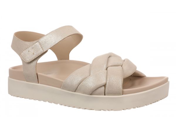 Vionic Rosa Women's Platform Slide Sandal - Gold - Angle main
