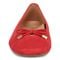 Vionic Klara Women's Ballet Comfort Flat - Red - Front