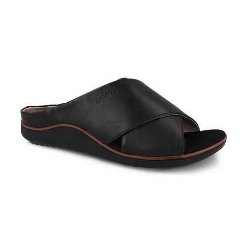 Gravity Defyer Women's Leather Veltal Sandal - Black - angle main 2