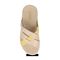 Gravity Defyer Women's Lynor Sandal - Taupe/Yellow - top view