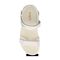 Gravity Defyer Women's Hilnor Sandal - White - top view