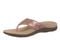 Vionic Shona Women's Supportive Sandal Flip Flops - Rose Gold - Left angle