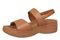 Vionic Fay Women's Comfort Platform Sandal with Arch Support - Camel - Left angle