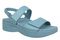 Vionic Fay Women's Comfort Platform Sandal with Arch Support - Captains Blue - Angle main