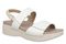 Vionic Fay Women's Comfort Platform Sandal with Arch Support - Cream - Angle main