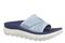 Vionic Rebound Unisex Recovery Slide Sandals - Comfort & Support - Mist Blue - Angle main