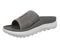 Vionic Rebound Unisex Recovery Slide Sandals - Comfort & Support - Charcoal - Left angle