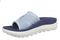 Vionic Rebound Unisex Recovery Slide Sandals - Comfort & Support - Mist Blue - Left angle