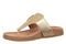 Vionic Emma Women's Thong Sandal with Arch Support - Gold - Left angle