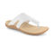Strive Beach Women's Supportive Toe-Post Sandal - White - Angle