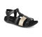 Strive Penelope Women's Elegant Comfort Sandal -  Penelope Black Angled