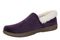 Vionic Clare Slipper - Women's Cozy Orthotic Arch Support Slippers - Amethyst - Left angle