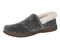 Vionic Clare Slipper - Women's Cozy Orthotic Arch Support Slippers - Charcoal - Left angle