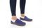 Vionic Clare Slipper - Women's Cozy Orthotic Arch Support Slippers - Denim - Lifestyle