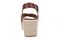 Vionic Dana Women's Orthotic Arch Support Espadrille Wedge Sandal - Sable - Back