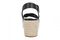 Vionic Dana Women's Orthotic Arch Support Espadrille Wedge Sandal - Black - Back