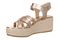 Vionic Dana Women's Orthotic Arch Support Espadrille Wedge Sandal - Bronze - Left angle