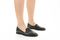 Vionic Willa 2.0 Women's Comfortable Orthotic Slip-On Loafers with Arch Support - Black Leather - Lifestyle