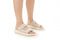 Vionic Hope Rx Women's Supportive Orthotic Slide Sandal with Arch Support - Parchment/gold - Lifestyle