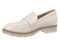 Vionic Cleo Loafer Women's Comfortable Orthotic Arch Support Slip-On Loafer - Light Cream - Left angle