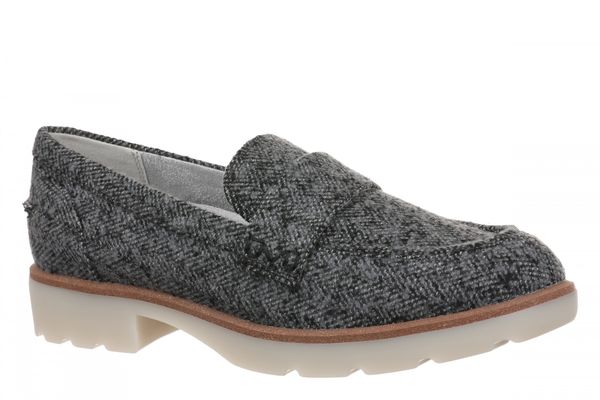 Vionic Cleo Loafer Women's Comfortable Orthotic Arch Support Slip-On Loafer - Slate Grey Multi - Angle main