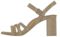 Vionic Nora Women's Strappy Sandal Sandal - Gold - Angle main