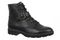 Vionic Catina Women's Mid Shaft Short Boot - Comfortable Orthotic Arch Support Lace-Up - Black - Angle main