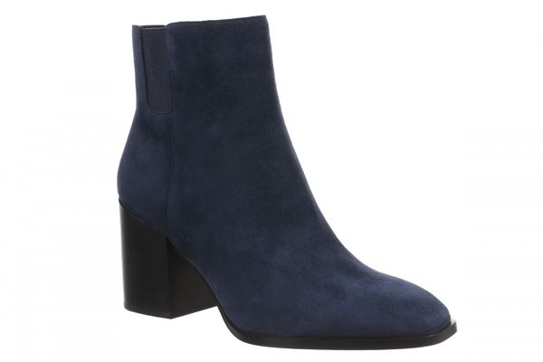 Vionic Vynn Women's Supportive Orthotic Ankle Boot with Arch Support - Navy Blazer - Angle main
