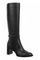 Vionic Valora Womens High Shaft Tall Boot - Women's Comfortable Orthotic Arch Support Tall Boot - Black Wide Calf - Angle main