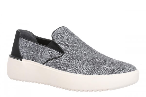 Vionic Kearny 2.0 Women's Slip-On Loafer Moc Shoe - Heather Black - Angle main