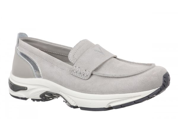 Vionic Walk Roam Loafer - Women's Comfortable Supportive Orthotic Arch Support Walking Shoes - Paloma Grey - Angle main