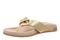 Vionic Eva Women's Orthotic Arch Support Comfort Thong Sandal - Gold - Left angle