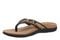 Vionic Tide 2.0 Women's Comfort Orthotic Arch Support Thong Sandal - Black/leopard - Left angle