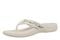 Vionic Tide 2.0 Women's Comfort Orthotic Arch Support Thong Sandal - Cream Snake - Left angle