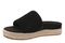 Vionic Yasmina Women's Orthotic Arch Support Espadrille Slide Sandal - Black - Left angle