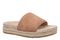 Vionic Yasmina Women's Orthotic Arch Support Espadrille Slide Sandal - Mocha Mousse - Angle main